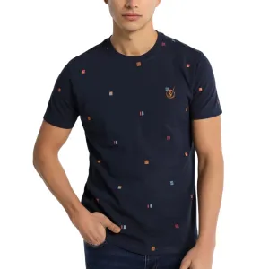 Six Valves cotton t-shirt navy