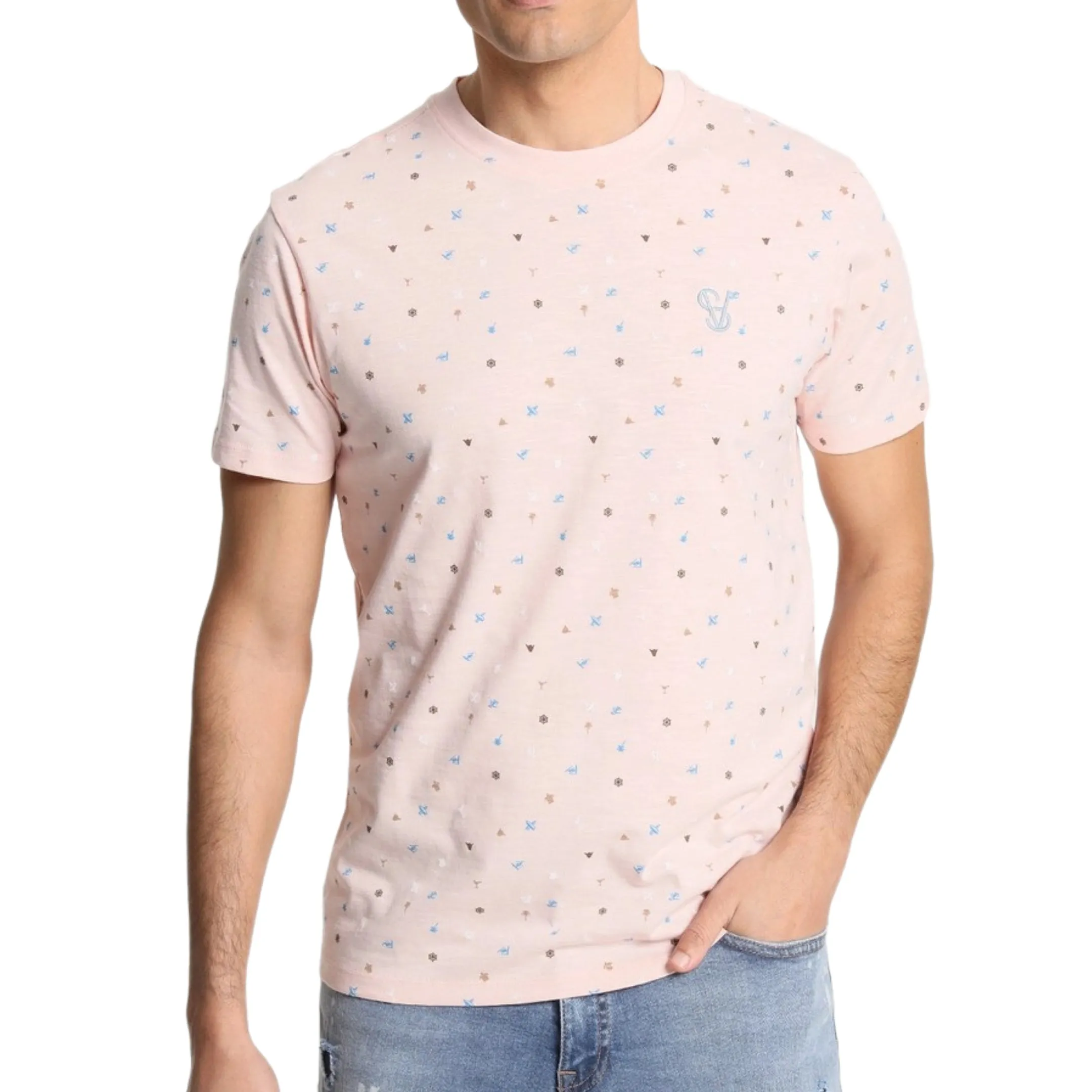Six Valves cotton t-shirt rose pink