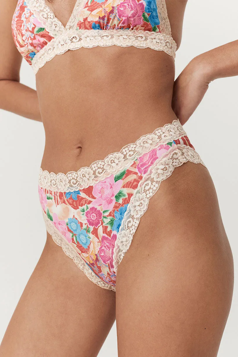 Spell Painter’s Garden Lace Brief - Crimson