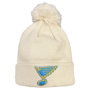 ST. LOUIS BLUES NEW ERA WINTER CLASSIC POM KNIT - WHITE