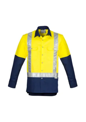 Syzmik ZW124 Mens Hi-Vis L/S Shirt Shoulder Tapped