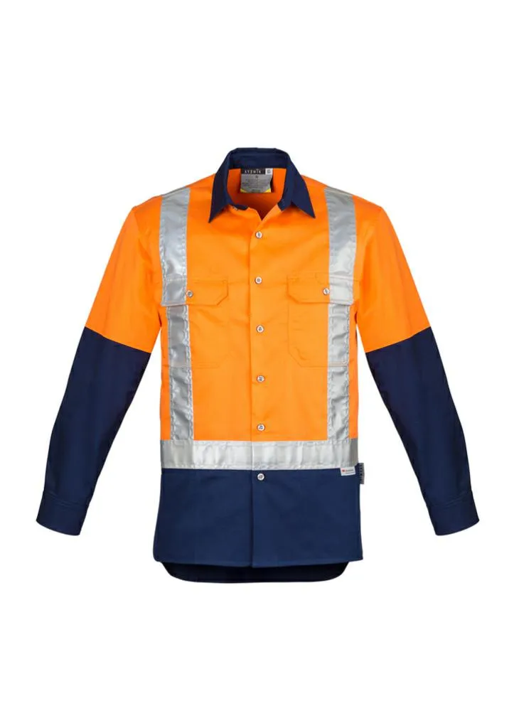 Syzmik ZW124 Mens Hi-Vis L/S Shirt Shoulder Tapped