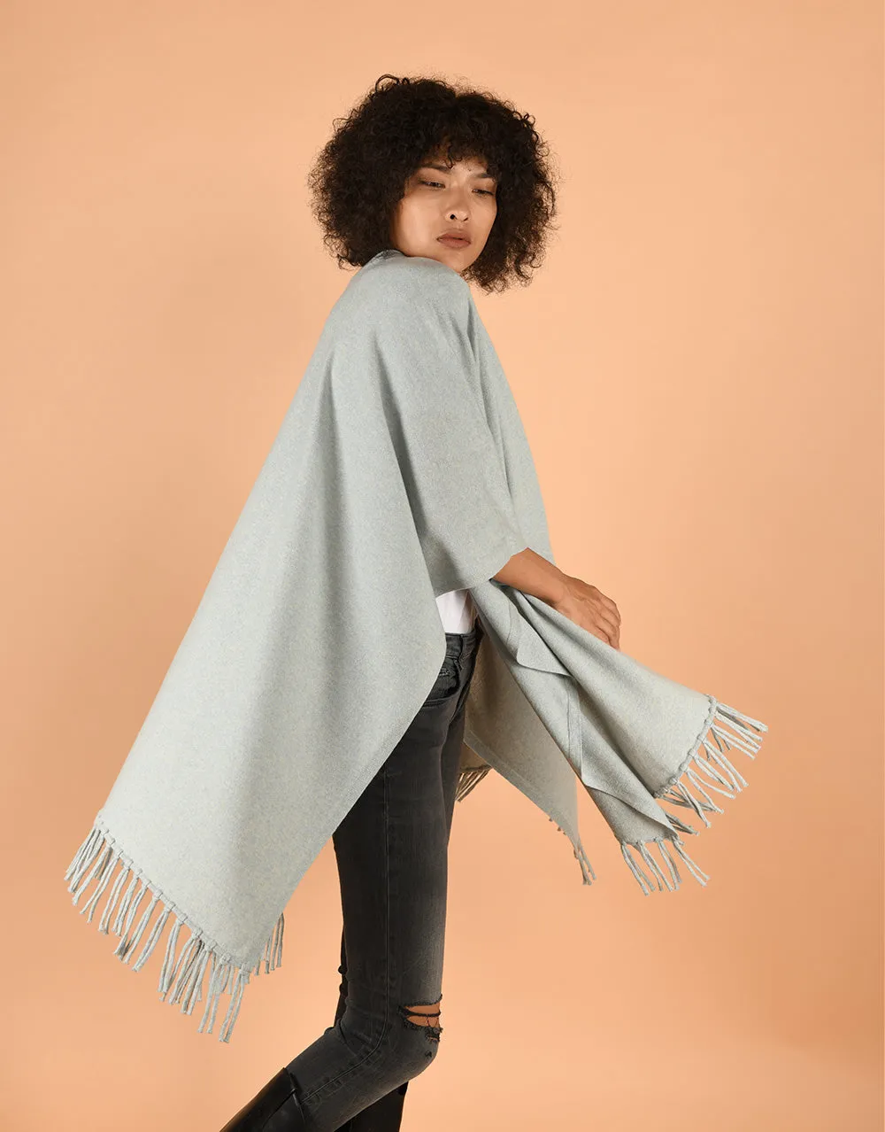 Tassel Cape in Ice Jelly