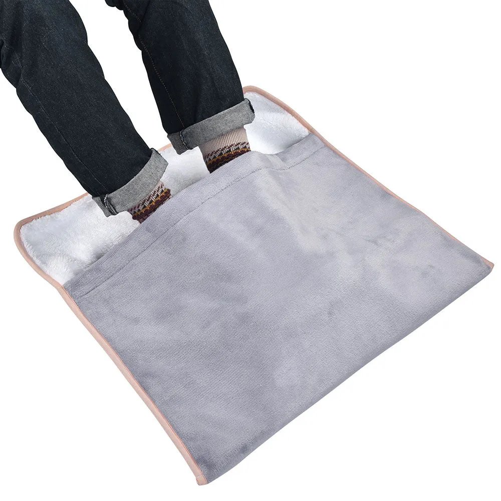 TheLAShop Electric Foot Warmer Heating Pad 22x20" Gray