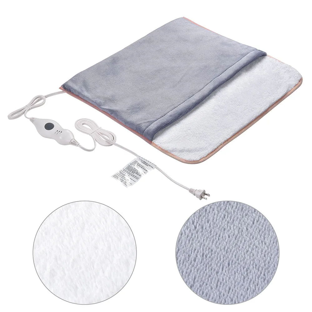TheLAShop Electric Foot Warmer Heating Pad 22x20" Gray