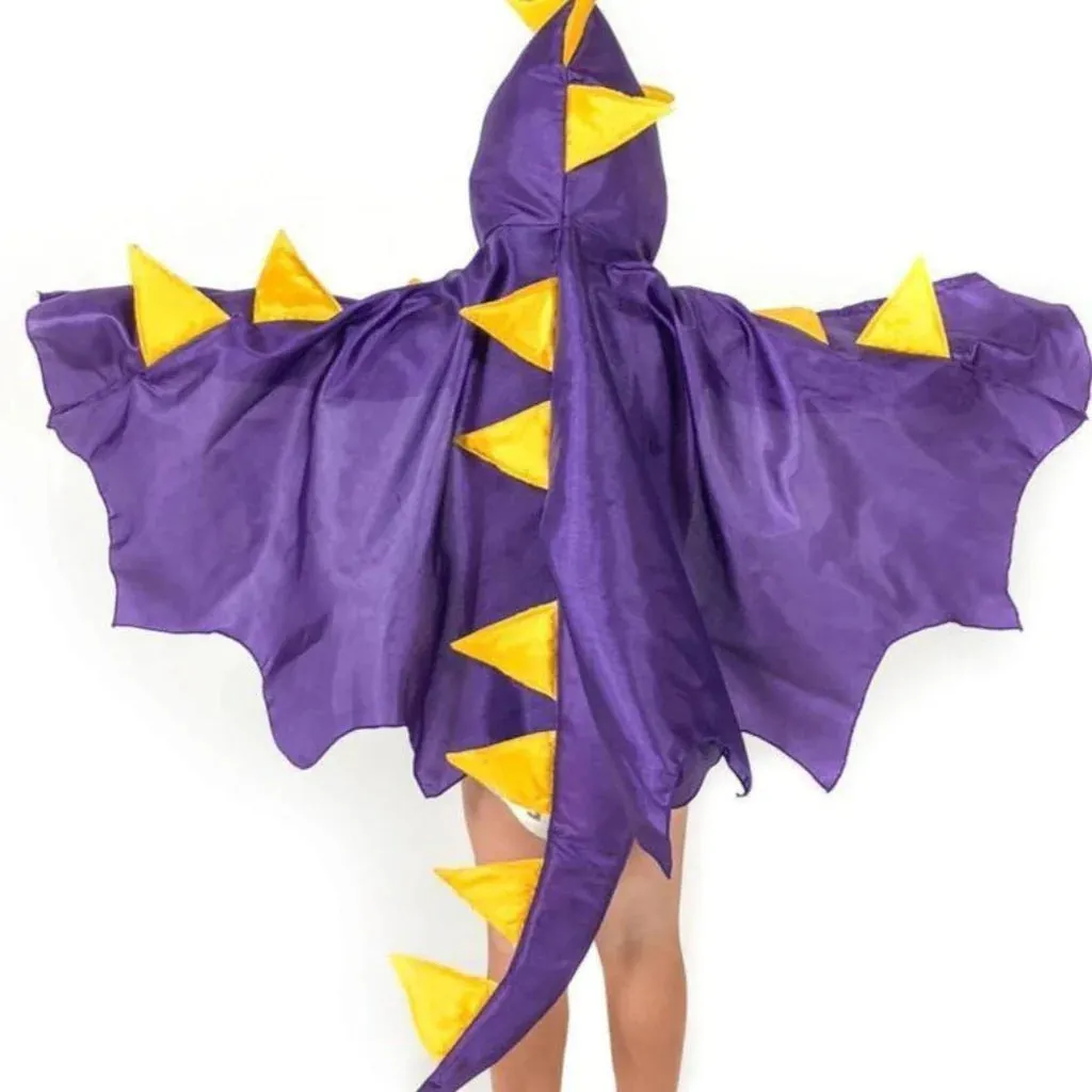 Toddler Dragon Cape Purple