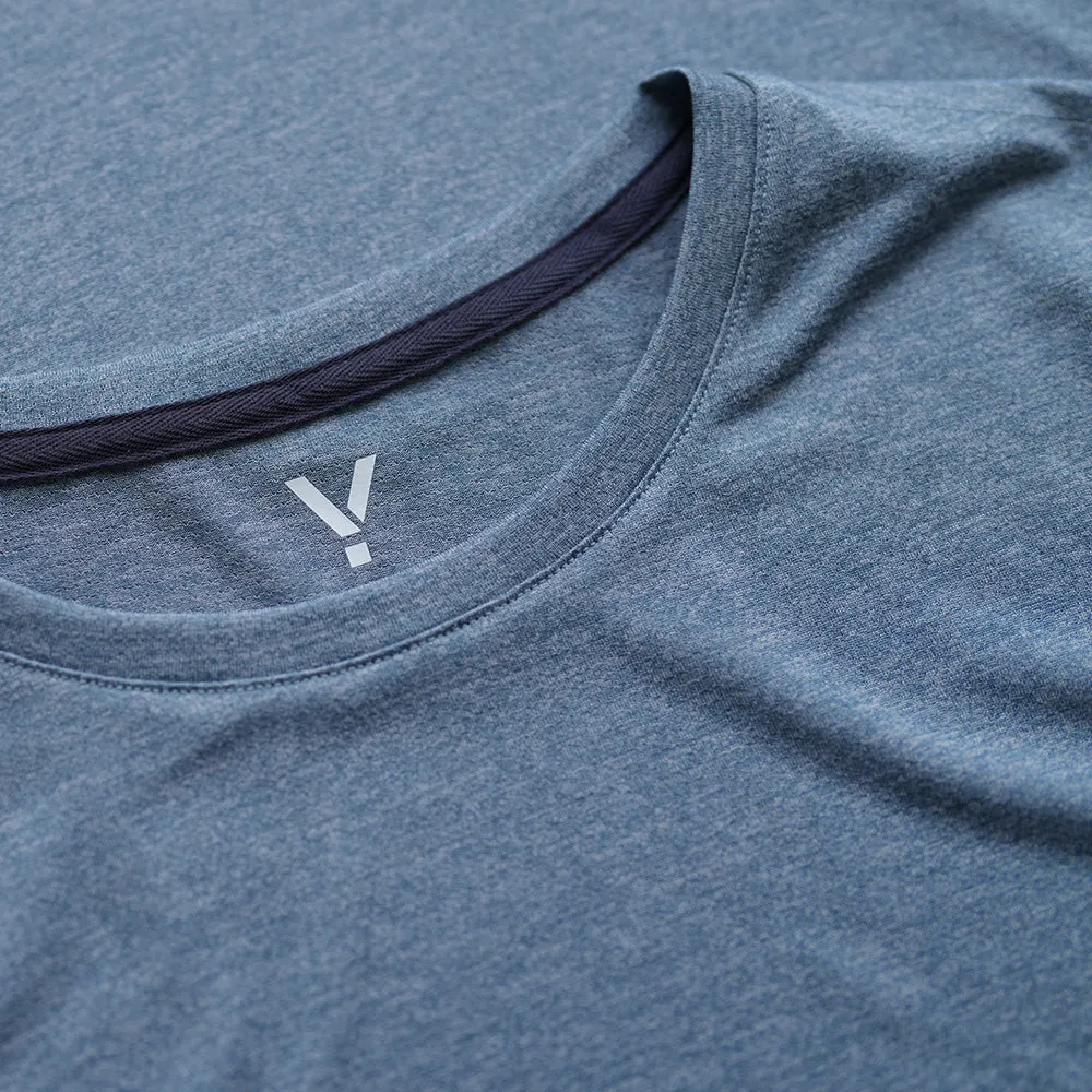 Womens Volta Tech Tee (Dusk Blue)