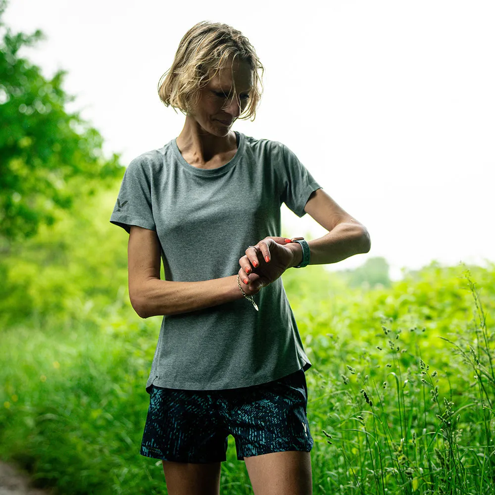 Womens Volta Tech Tee (Dusk Blue)